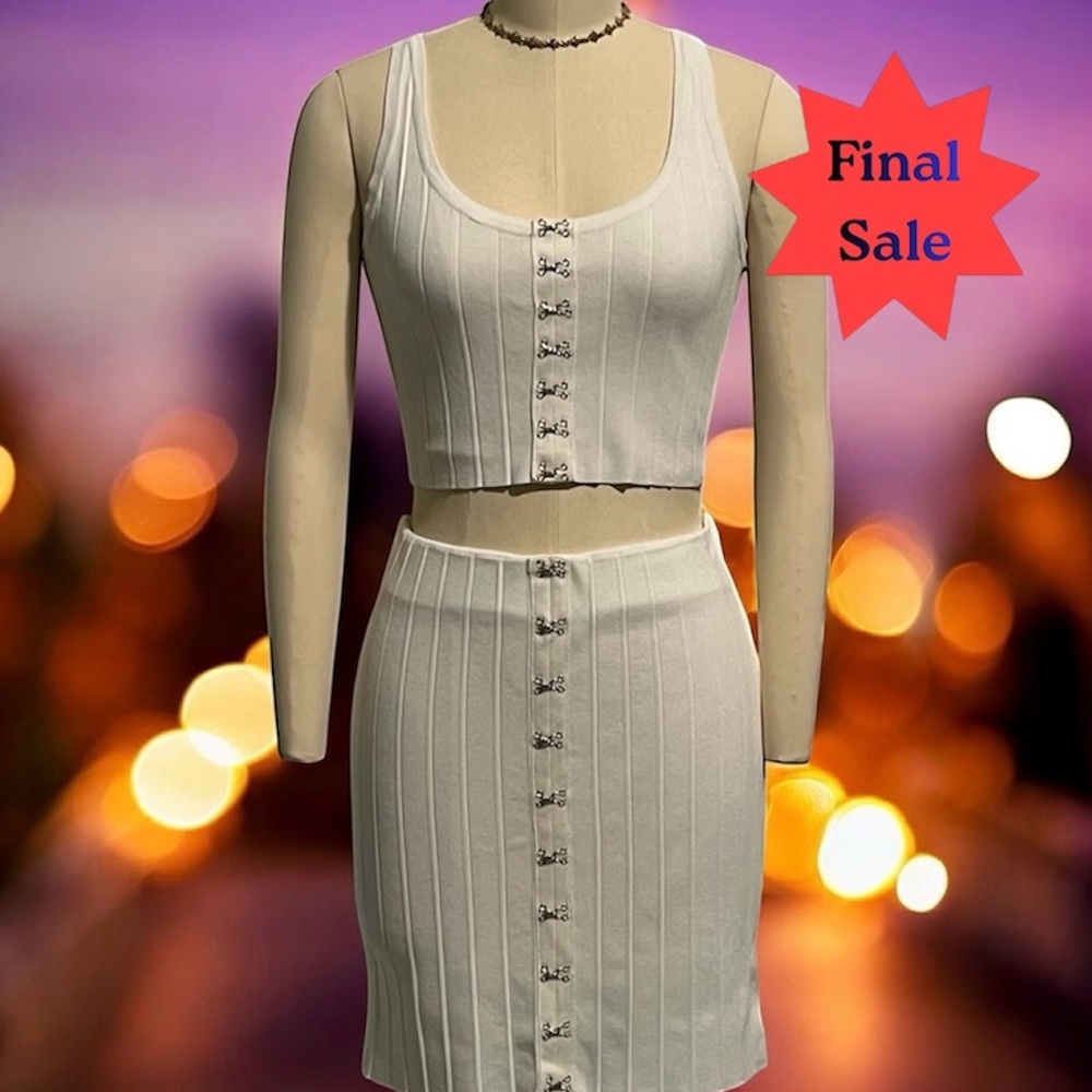 Forever21 Ribbed Top & Skirt Set Bundle